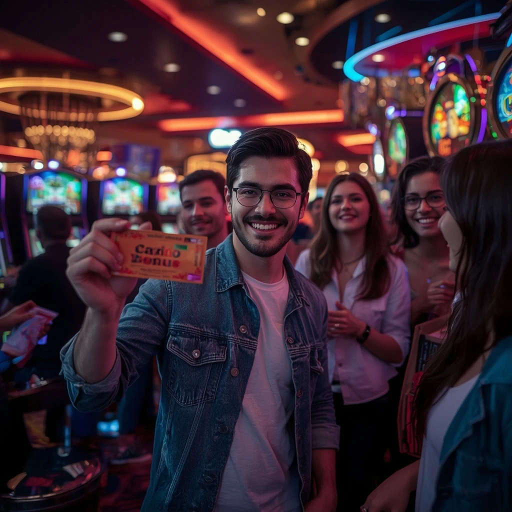 une personne avec un bonus FamBet Casino